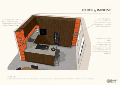 De Kleuren Apotheek | interieurontwerp studio | Mariken Bakkers | Keukenimpressie door The Interior Chef